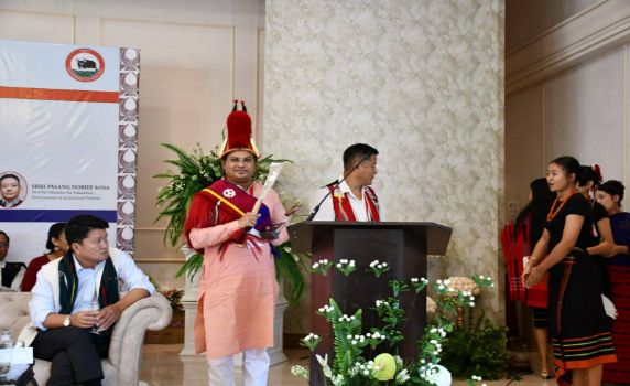 Tripura Higher Education minister Kishor Barman attends education conclave in Nagaland.